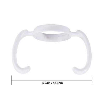 Size chart and dimensions of Makana wide neck feeding bottle handle showing 13.3cm width.